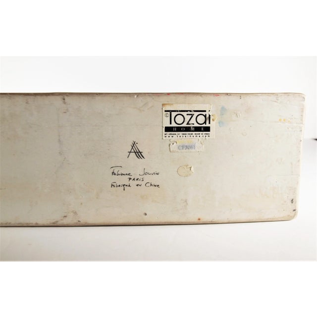 Baby Blue Contemporary Large China Last Emperor Vase by Paris Designer Fabienne Jouvin For Sale - Image 8 of 8