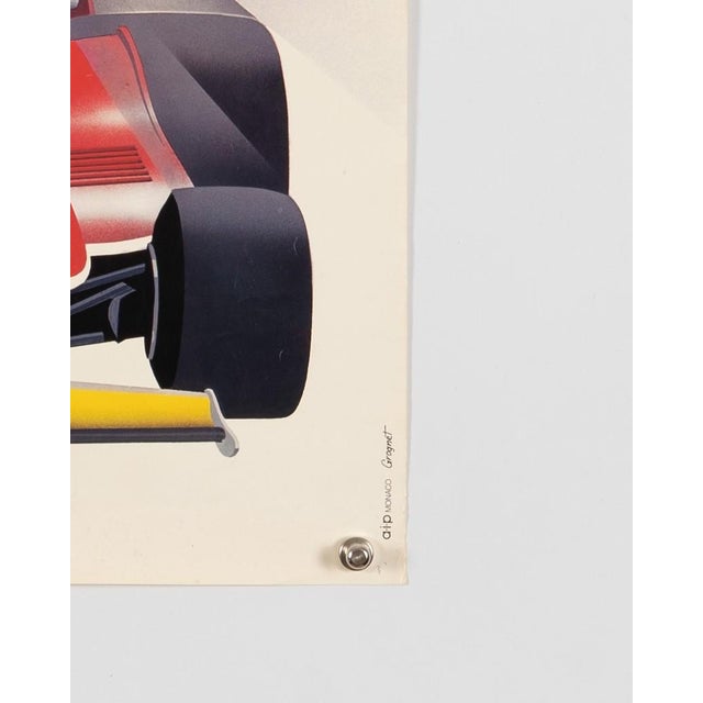 Paper Grand Prix Monaco 38E Original Motorsport Poster by J. Grognet, 1980 For Sale - Image 7 of 9