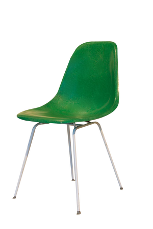 Vintage Green Chairs DSX -H Base by Charles and Ray Eames for Herman Miller, 1960s