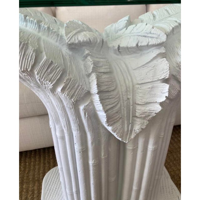 Serge Roche Console in Blanc Finish . Beautiful signature Palm Leaf Detailing. Add some French Chic to your Design Project.