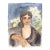 Portrait VIII - Original Figurative Feminine Watercolor Painting on Paper by Ama Liyanage For Sale