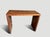 Andrianna Shamaris Minimalist Teak Wood Console Table For Sale - Image 4 of 5