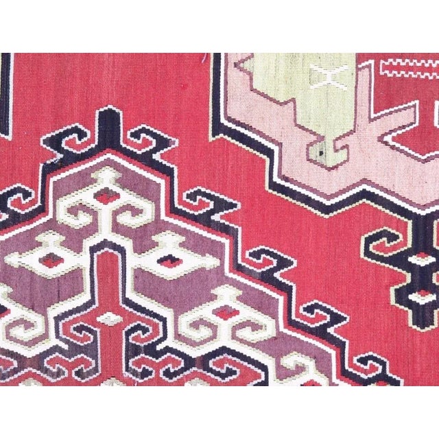 Traditional Pasargad Red Fine Hand Knotted Turkey For Sale - Image 3 of 4