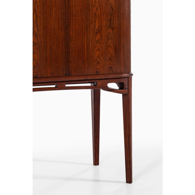 Scandinavian Modern Brass & Rosewood Cabinet, 1940s For Sale - Image 10 of 15