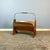 Newspaper Rack in Walnut with Brass, 1960s For Sale - Image 9 of 9