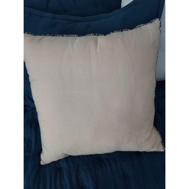 2020s William Morris Pillow Covers Set of 2 Marigold Print Indigo Color 20" X 20" For Sale - Image 5 of 5