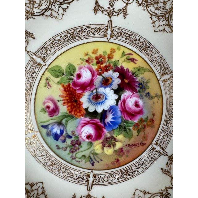 Royal Worcester 12 Antique Royal Worcester Hand-Painted & Signed Cabinet Plates For Sale - Image 4 of 12