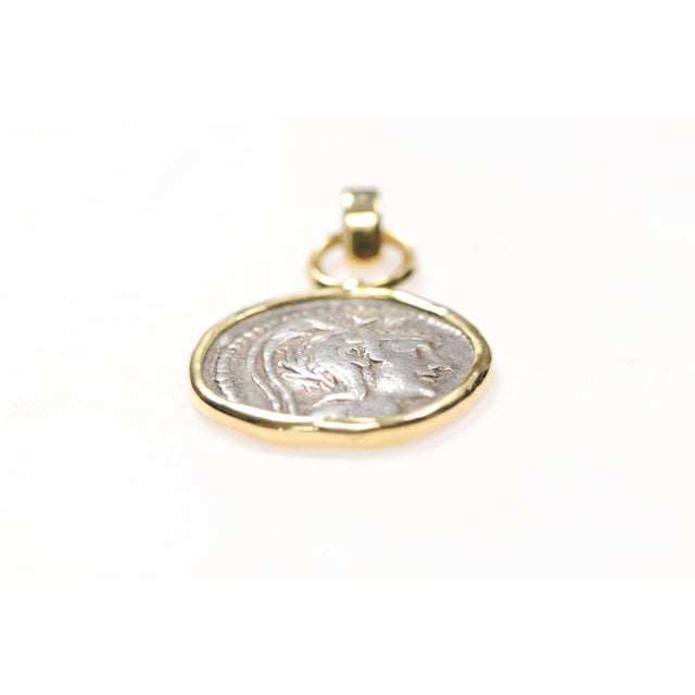 Mediterranean A New Style Tetradrachm Pendant W/18k Trim For Sale - Image 3 of 13