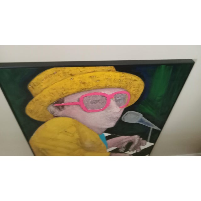 Pop Art Original Artwork Elton John "Rocket Man" For Sale - Image 3 of 4