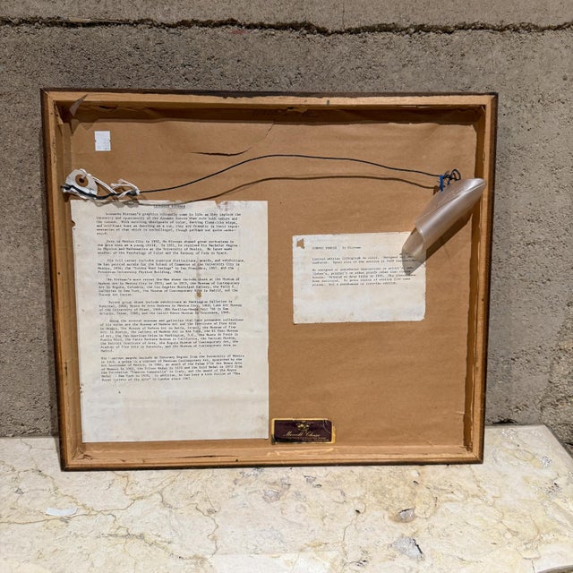 1980s Leonardo Nierman Cosmic Art Lithograph 184/250 Mexico For Sale - Image 11 of 11