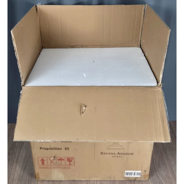 Modern Regina Andrew Maine Large Navy Blue & Nickel Ceramic Pendant Light For Sale - Image 3 of 14