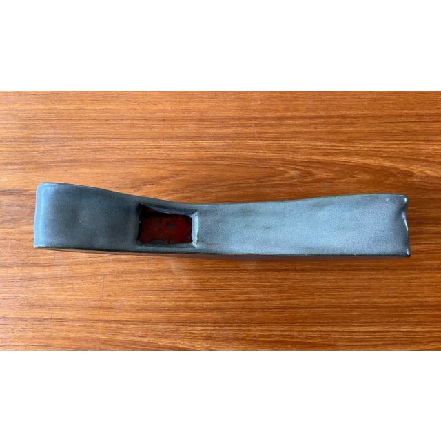 Mid Century Ceramic Boomarang Vase For Sale In Austin - Image 6 of 9