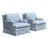 Pair of Baker Furniture Company Club Chairs in Brunschwig & Fils For Sale - Image 12 of 18
