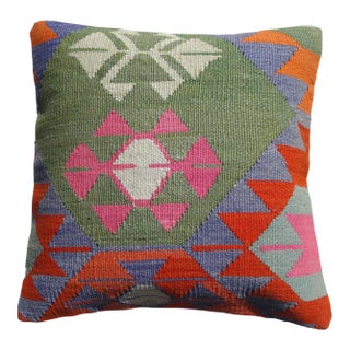 1980s Turkish Kilim Pillow Cover For Sale