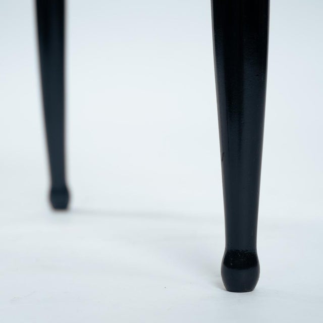 1950s Spinetto Dining Chairs in Ebonised Straw by Chiavarine Fratelli, 1950s, Set of 4 For Sale - Image 5 of 18