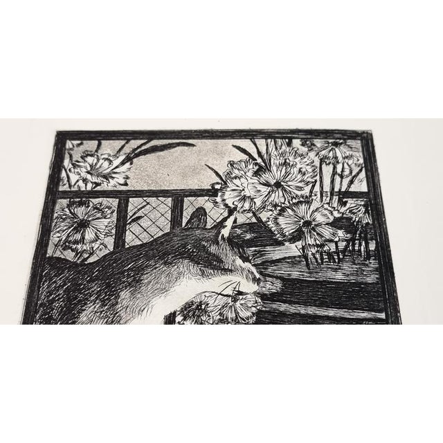Édouard Manet, The Cat and the Flowers, Etching and Aquatint, 1869 For Sale - Image 3 of 5