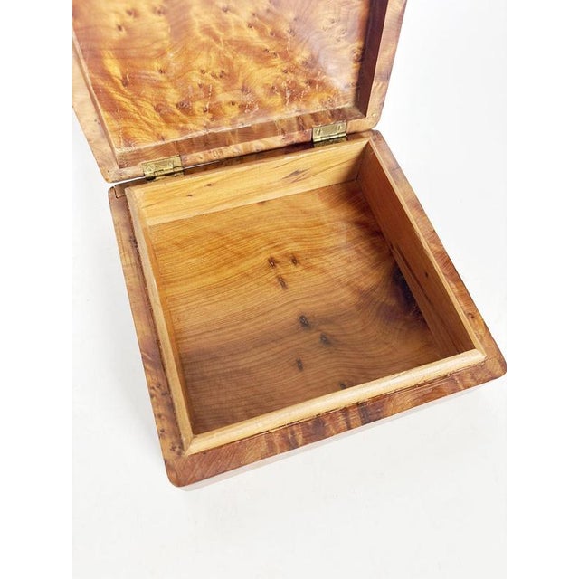 1970s Square Wooden Box, France, 1970s For Sale - Image 5 of 8