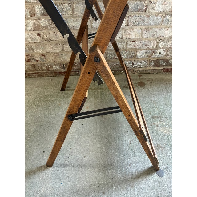 Vintage Wooden Adjustable Writing Table For Sale - Image 15 of 17
