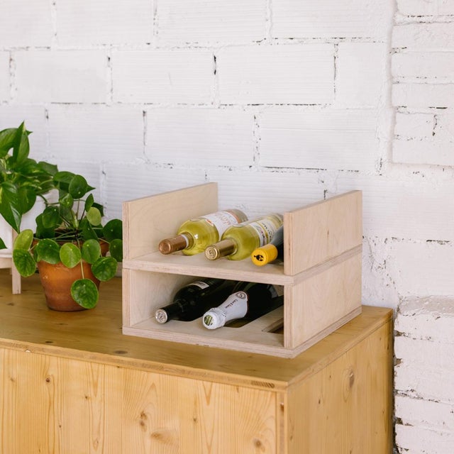 Wood Stackable Bottle Rack by Debosc For Sale - Image 7 of 14