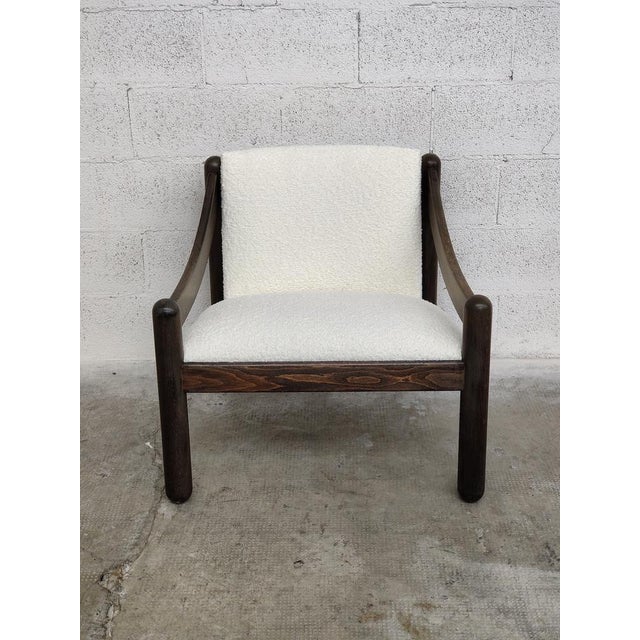 Brown Carimate Armchair 930 by Vico Magistretti for Cassina, Italy, 1963 For Sale - Image 8 of 14