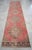 Pink Vintage Turkish Runner Rug Hand-Knotted Coral Pink Hallway Runner Authentic Oushak Rug 3x13 Ft Approx For Sale - Image 8 of 13