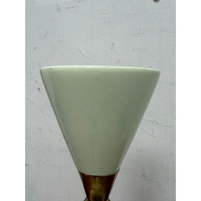 Ceramic Hamilton Park Interiors Hourglass Pillar Candle Holder, Tall For Sale - Image 7 of 12