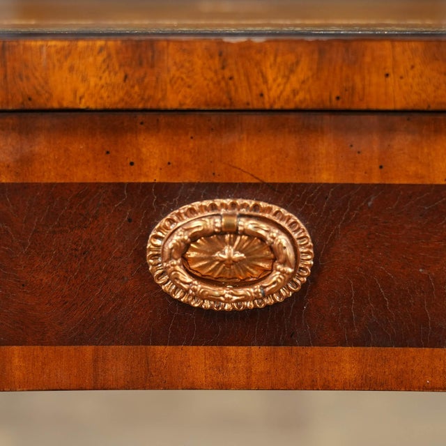 Traditional Vintage Maitland Smith Kidney Shaped Desk For Sale - Image 3 of 18