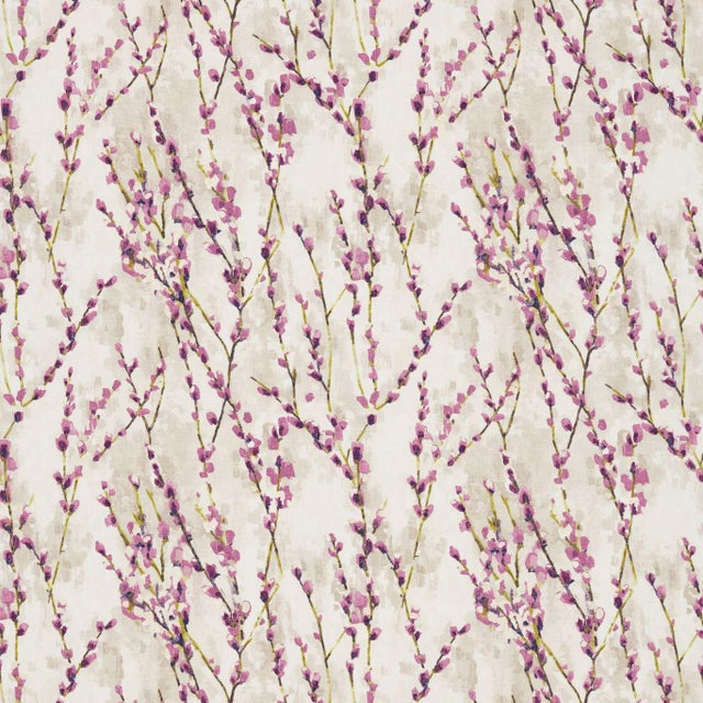 Harlequin Salice Fabric in Plum - a Sample For Sale