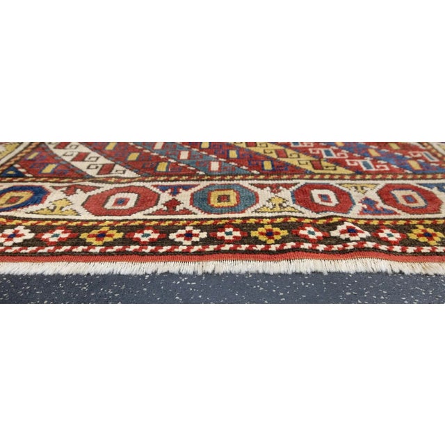 Ganje Kazak Rug 3'11'' X 5'11'' For Sale - Image 4 of 8