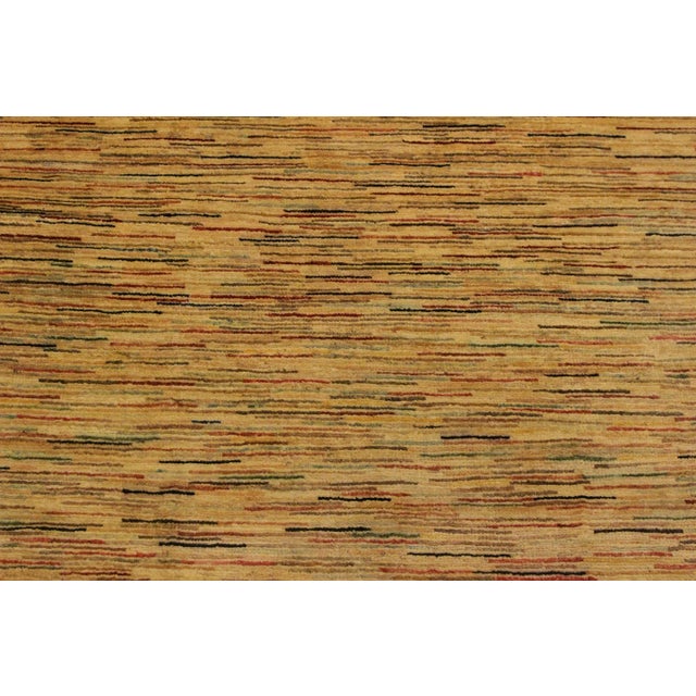 1990s 1990s Boho Chic Gabbeh Beige/Rust Wool Rug - 3'10" X 5'9" For Sale - Image 5 of 9