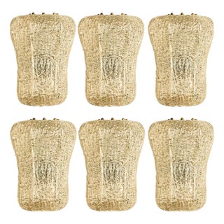 Glass Wall Sconces from Barovier & Toso, Italy, 1940s For Sale