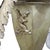 Brass Brass Electric & Gas 7-Light Chandelier & Diamond Cut Ruffled Glass Shades C1890 For Sale - Image 8 of 13