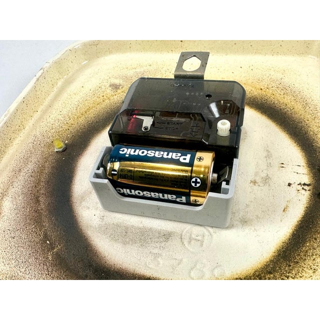 Ceramic German Ceramic Kitchen Wall Clock, 1960s For Sale - Image 7 of 9