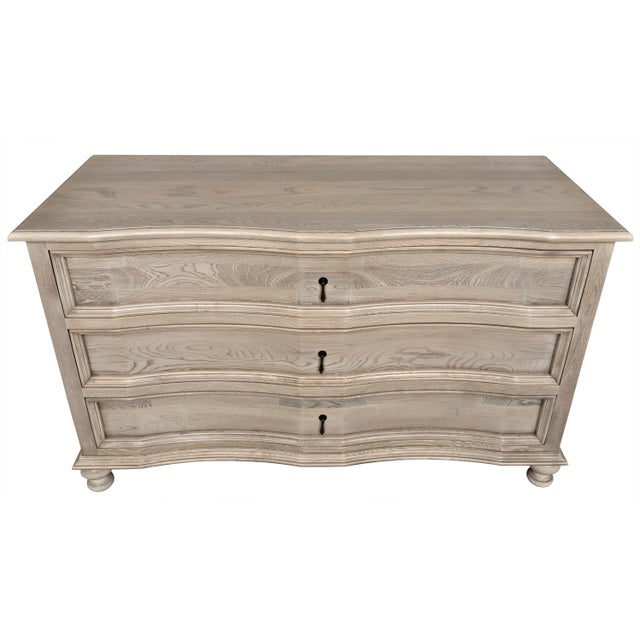 Contemporary NOIR Curved Front 3 Drawer Chest For Sale - Image 3 of 6