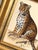 Realism Original Hand-Painted Cheetah Painting in a Vintage Italian Frame For Sale - Image 3 of 5
