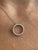 14K White Gold Round Diamond Open Circle Connecting Pendant For Sale - Image 4 of 7