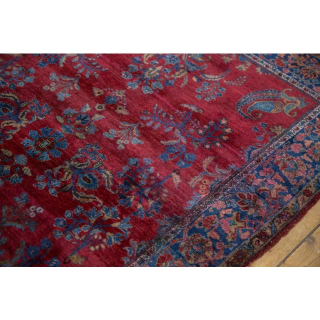 Antique Fine Kashan Rug - 4'6" x 6'6" For Sale - Image 9 of 13