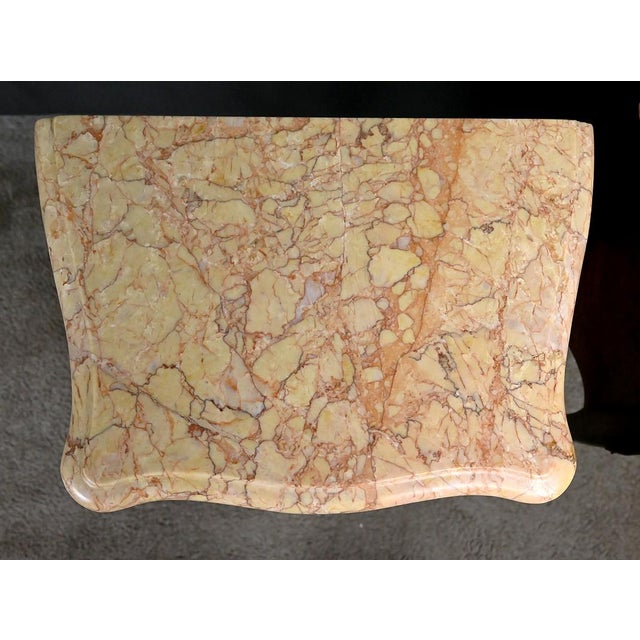 Brown Louis XV Style Marquetry Bedside Tables, Late 20th Century, Set of 2 For Sale - Image 8 of 18