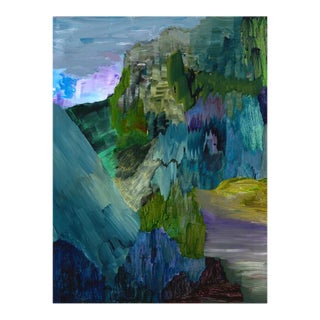 Contemporary Abstract Acrylic on Hahnemühle Paper Painting "P24.2024" by Antony Densham For Sale