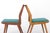 Casala Mid-Century Beechwood Dining Chairs with Turquoise Upholstery from Casala, Germany, 1960s, Set of 4 For Sale - Image 4 of 10