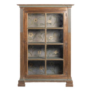 Display Cabinet in Wood and Glass For Sale