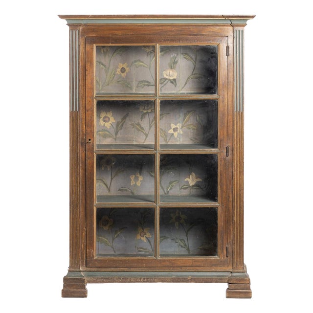 Display Cabinet in Wood and Glass For Sale