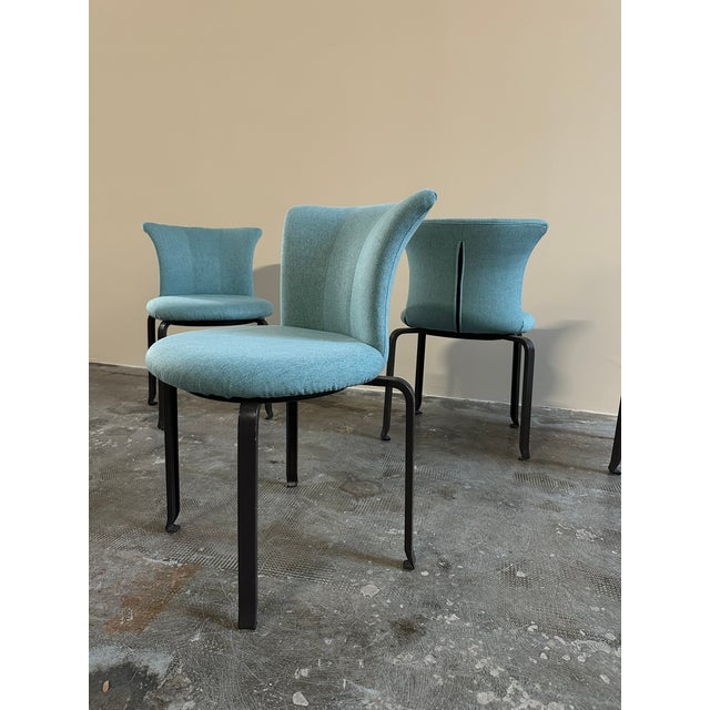 Vintage Japanese Miabi Chairs by Kazuhide Takahama for B&B Italia, 1980s, Set of 4 For Sale - Image 9 of 11