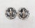 Silver Vintage 1950s Signed Napier Silvertone Round Knight With Shield Clip Earrings-2 Pieces For Sale - Image 8 of 8