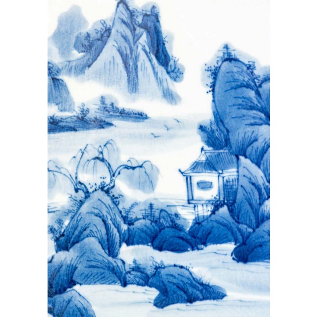 Chinese Blue and White Porcelain Plaques, 3 For Sale In New York - Image 6 of 11