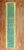 Turkish Anatolian runner with a plain open field design in green and narrow bright yellow solid border. Measures: 2'3" x...