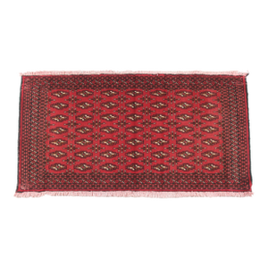 Late 20th Century Handwoven Turkoman Rug, Red Field for Entry -2' 2'' X 4' 7''