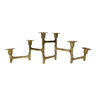 Vintage Brass Danish Mid-Century Articulating Candelabra For Sale