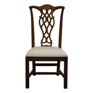 Universal Furniture Traditional Chippendale Style Dining Side Chair For Sale