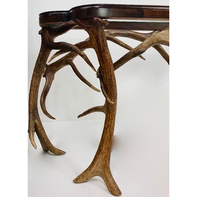 Exceptional Gathered Antler Console For Sale In San Francisco - Image 6 of 9